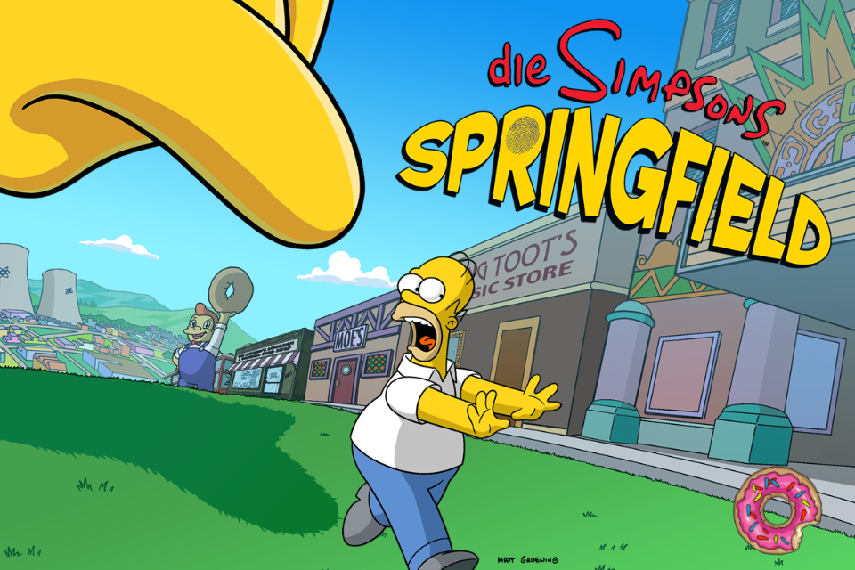 Startbildschirm Die Simpsons Springfield -Tapped Out-