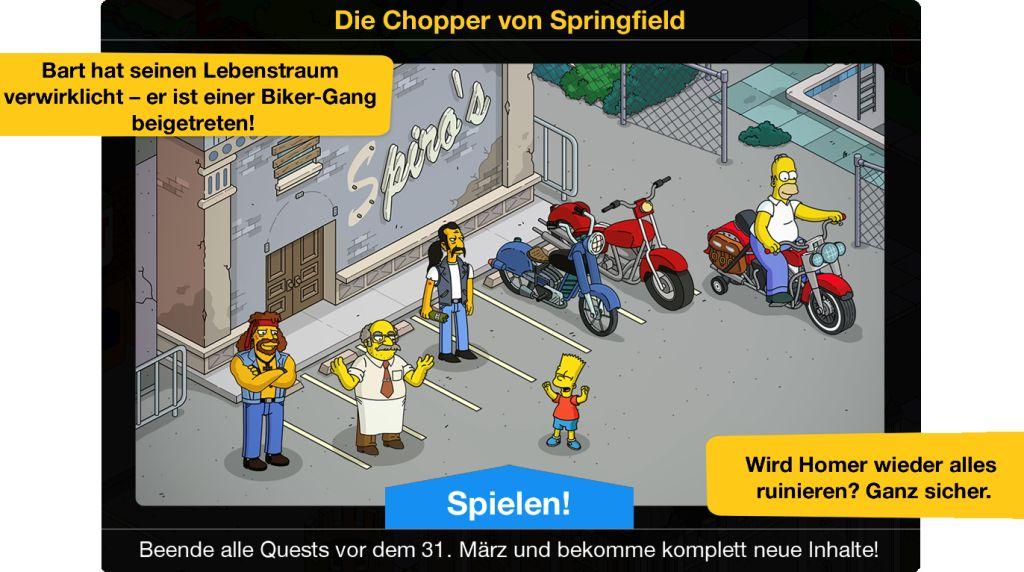Die Chopper von Springfield Beginn