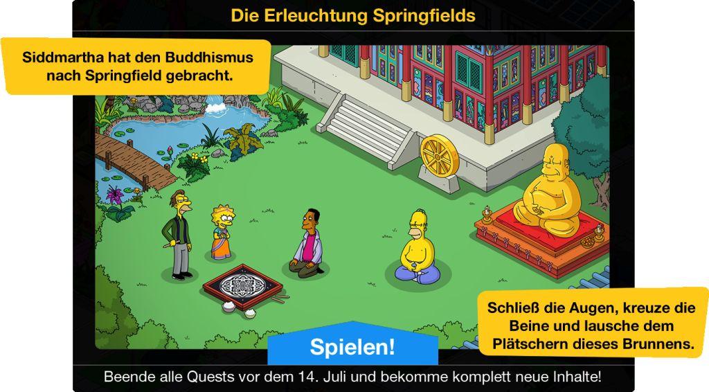 Die Erleuchtung Springfields Beginn
