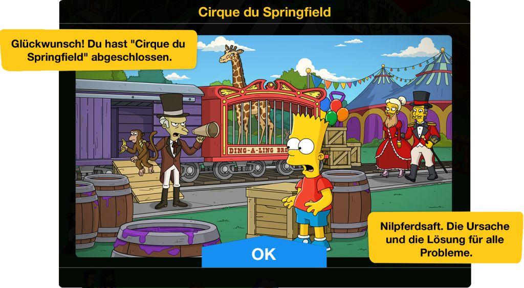 Cirque du Springfield Ende