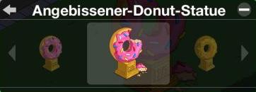 Angebissener Donut Statue