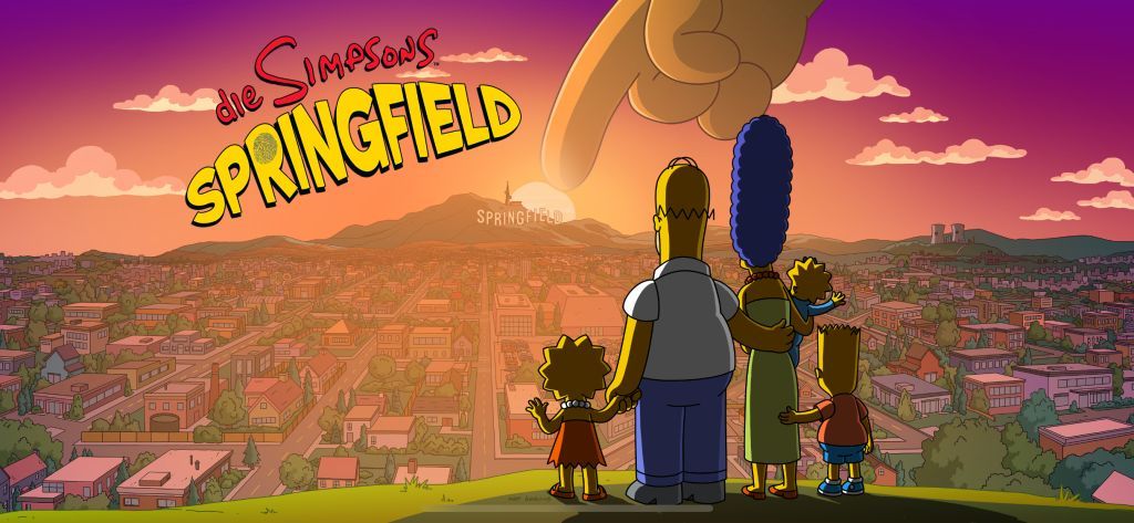 Startbildschirm Die Simpsons Springfield -Tapped Out-