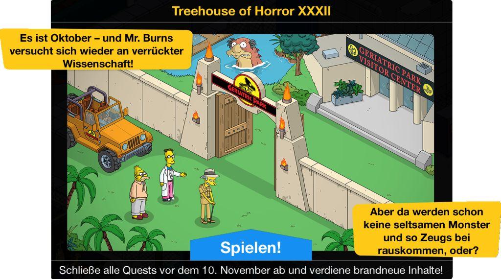 Treehouse of Horror XXXII Beginn