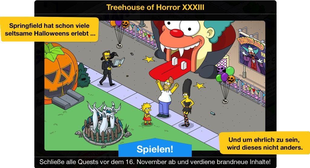 Treehouse of Horror XXXIII Beginn