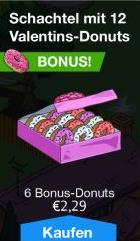 Schachtel mit 12 Valentins Donuts